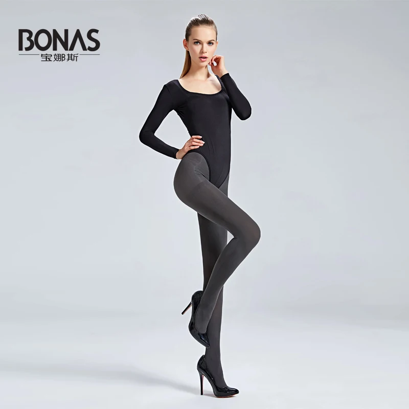 Famous BONAS Autumn Winter Brand Pantyhose Thick Warm Women Tights