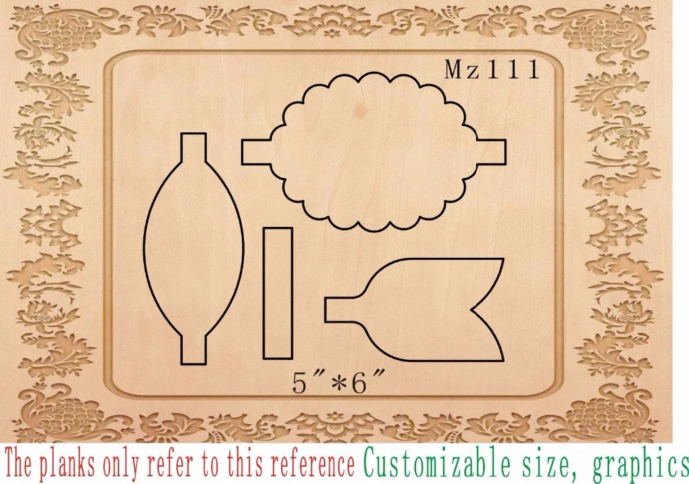 Splicing bow muyu cutting die-- new wooden mould dies for scrapbooking Thickness-15.8mm | Дом и сад