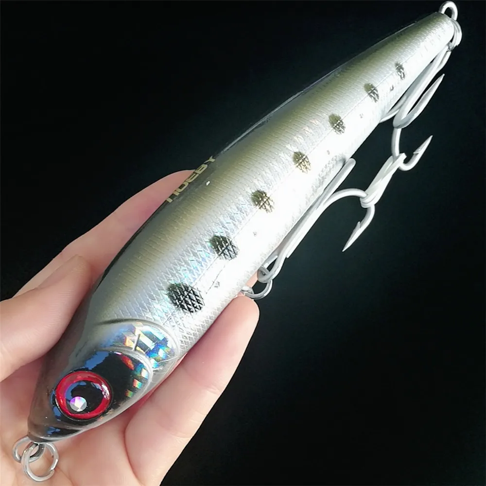 Isca de Pesca Noeby Lápis Wobbler Stickbait Isca Afundando Artificial Longa Fundição Wobblers Grande 5 Pçs 16cm 98g 12 de pesca wobblers grande isca de pesca
