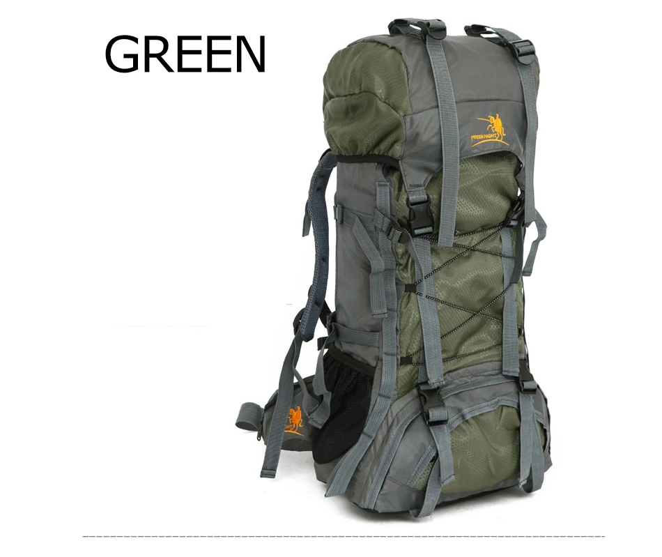 60L нейлон Оксфорд водонепроницаемый кемпинг рюкзаки Открытый Альпинизм дорожная сумка походный рюкзак для мужчин женщин кемпинг сумки для спорта WX007