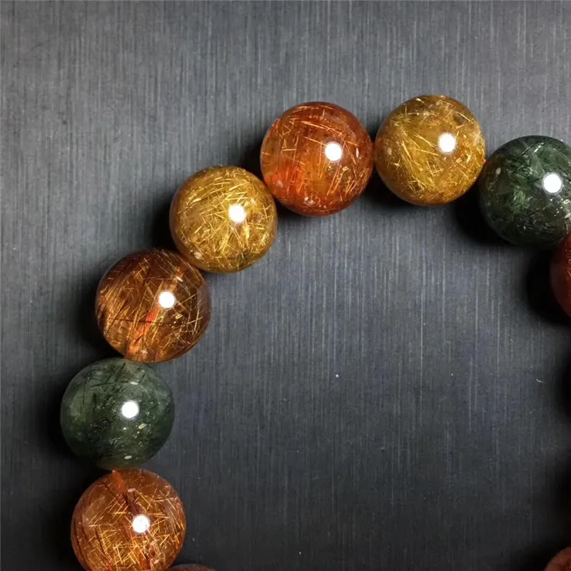 Colorful Rutilated Quartz Bracelet (3)