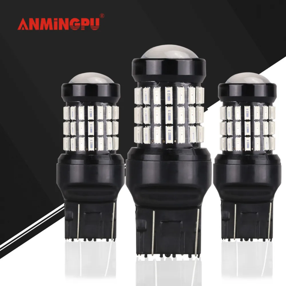 ANMINGPU 2x сигнальная лампа T20 LED W21/5W светодиодный Светодиодная автомобильный тормоз