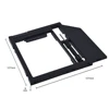 TISHRIC Plastic Optibay 2nd HDD Caddy 9.5mm SATA 3.0 Hard Disk Drive Box Enclosure 2.5 SSD Case DVD Adapter For Laptop CD-ROM ► Photo 3/6