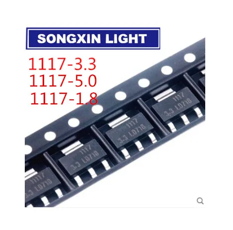 100 шт. AMS1117-3.3 AMS1117 1,8 V 3,3 V 5V 1A стабилизатор напряжения ldo СОТ-223