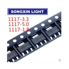 100 шт. AMS1117-3.3 AMS1117 1,8 V 3,3 V 5V 1A стабилизатор напряжения ldo СОТ-223