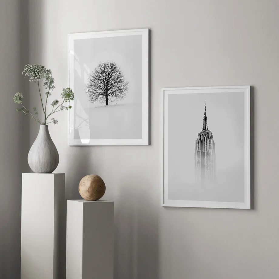 Empire State Building Forest Tree Wall Art Canvas Painting Nordic Posters And Prints Wall Pictures For Living Room Home Decor