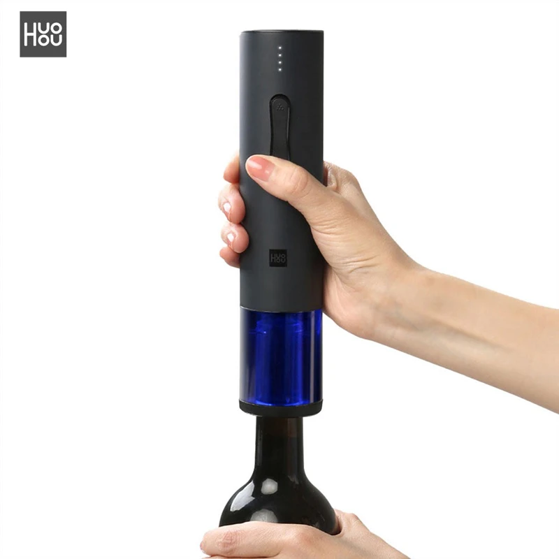 

Original Xiaomi Huohou Automatic Wine Bottle Opener Kit Electric Corkscrew With Foil Cutter Automatic Wine Bottle Opener