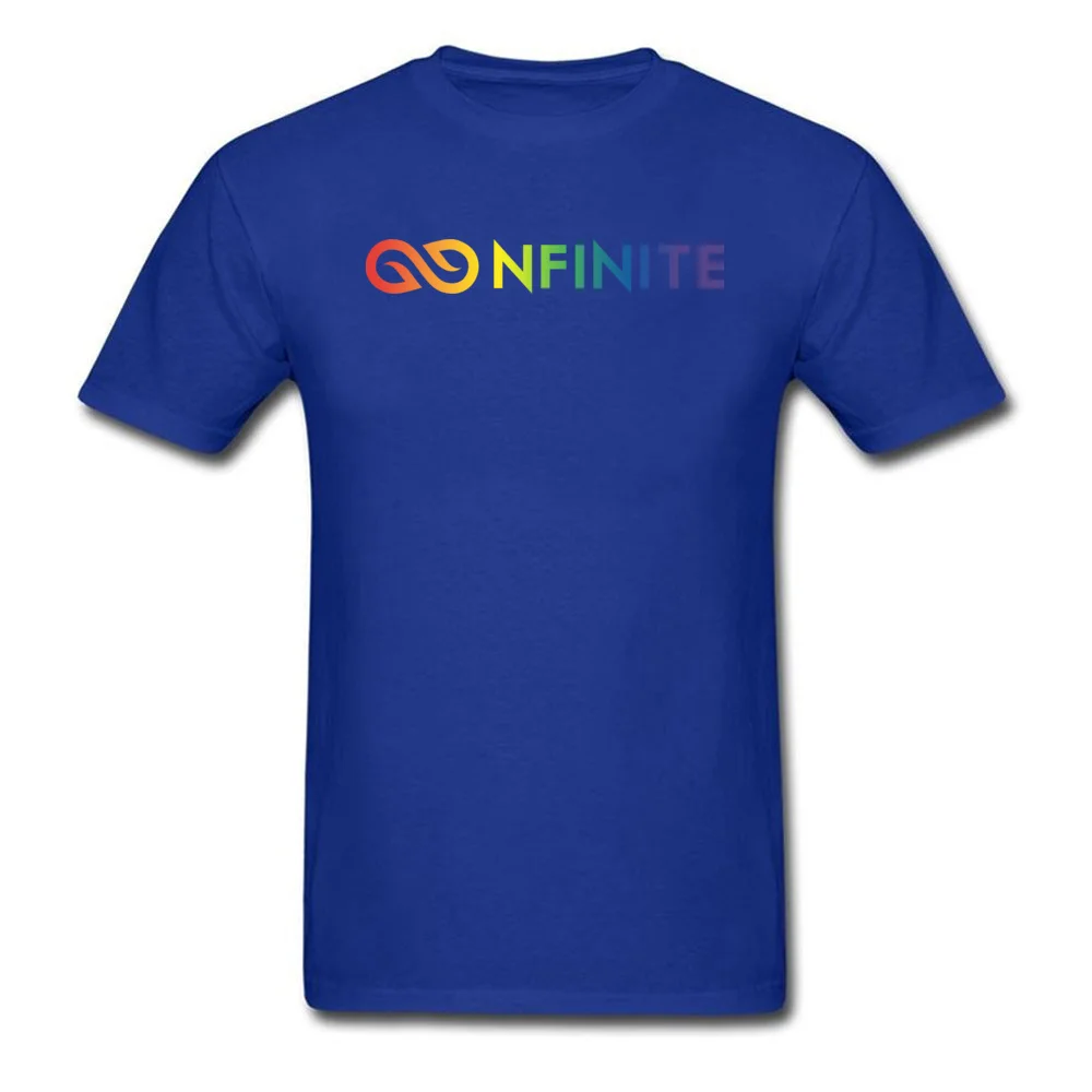 Nfinite Pride T-shirts Design Short Sleeve New Design Round Neck All Cotton Tops T Shirt Top T-shirts for Men VALENTINE DAY Nfinite Pride blue