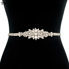 TOPQUEEN S352 свадебный пояс свадебные, из горного хрусталя пояс свадебный пояс-лента ремень стразы свадебные подвязки