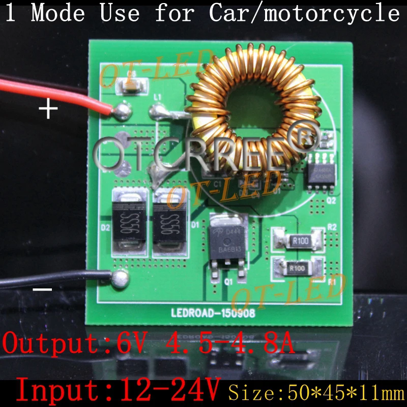 1PCS Cree XHP70 XHP 70 Led Driver One Mode Output DC 6V Input DC12 24V 4.5 4.8A Lighting Transformers can use for Car/Motorcycle|cree led driver