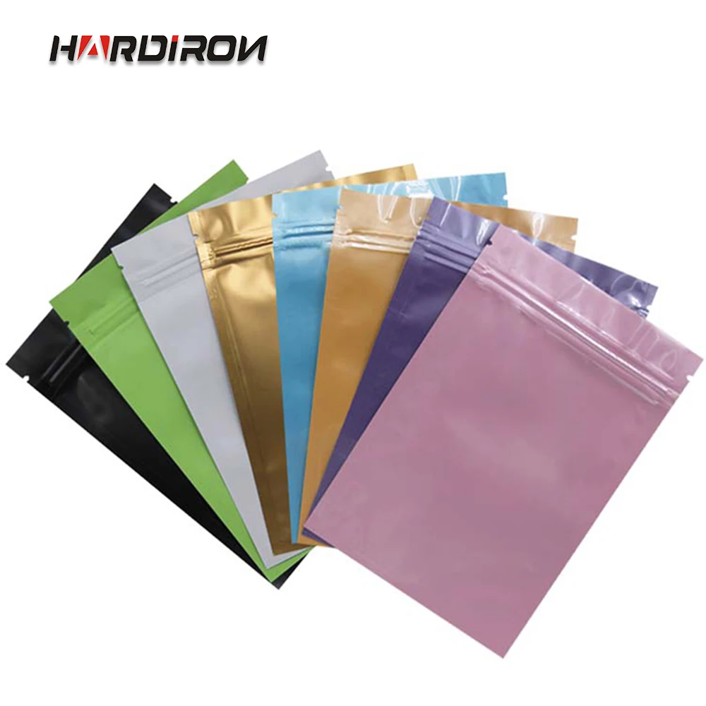 

Colorful Aluminum Foil Self-sealing Bag Snack Mask Powder Packing Bag Fruit Tea Small Sample Sealing Zip Sack
