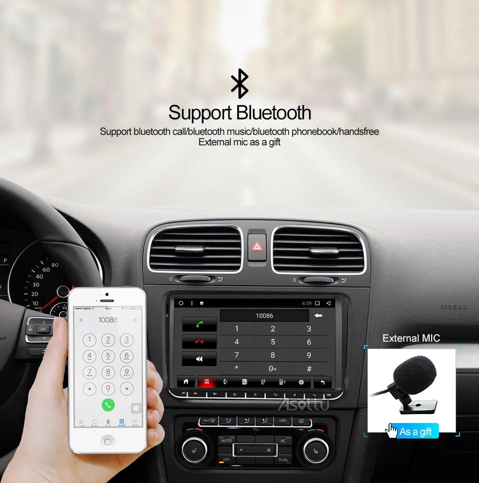 Best EU RU warehouse Asottu  CDZ9081 car dvd player  for Skoda Fabia octavia Superb Yeti Seat Rapid for vw golf tiguan polo passat CC 18