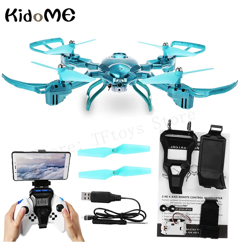 KidoME вертолет WI FI FPV QZ S8 Складная RC Дроны с Камера HD 2MP RTF Air Пресс высота Удержание