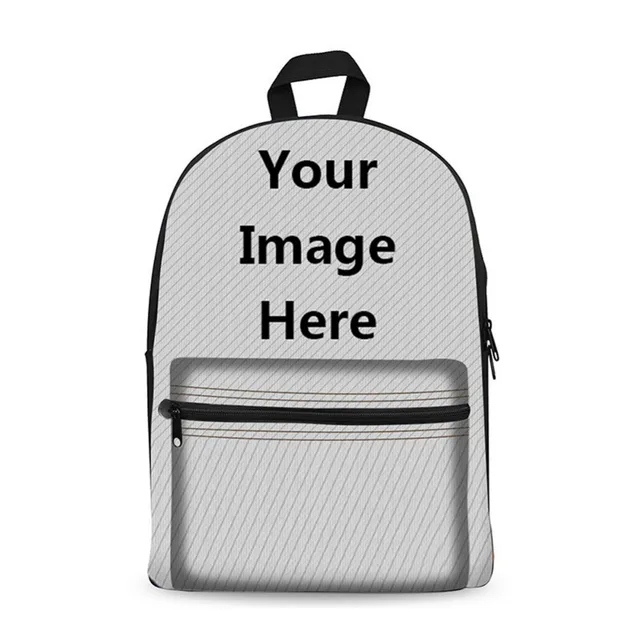customize your own 17inch canvas school backpack boy girl primary