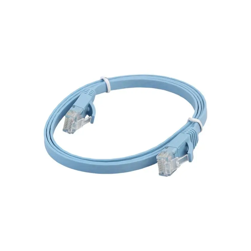 

1M Light Color Flat Ethernet CAT6 Network Cable Flexibility Patch Lead RJ45 For Smart TV/PS4/Xbox Oct26