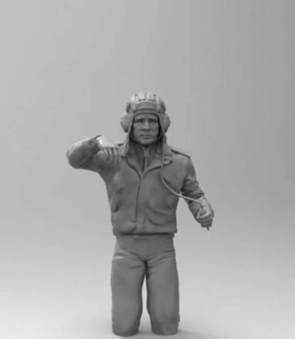 

1/16 Scale Unpainted Resin Figure Soviet T-72 Tank Commander collection figure