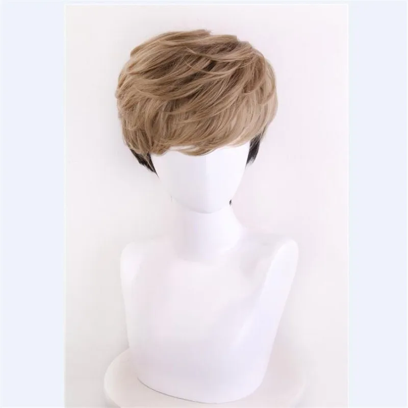 Killing Stalking костюм для косплея два тона парик Короткие подстриженные волосы SangWoo
