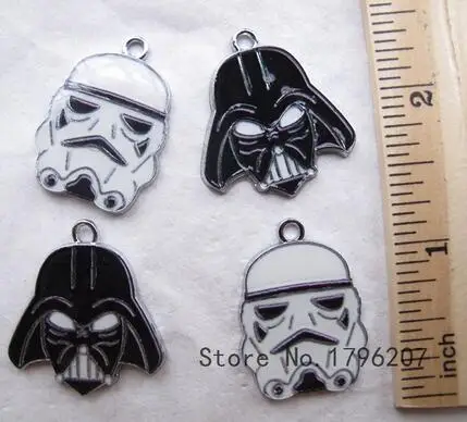 

50 pcs Cartoon star wars DIY Enamel Metal Charm Pendants DIY Jewelry Making Mobile Phone Accessories P5