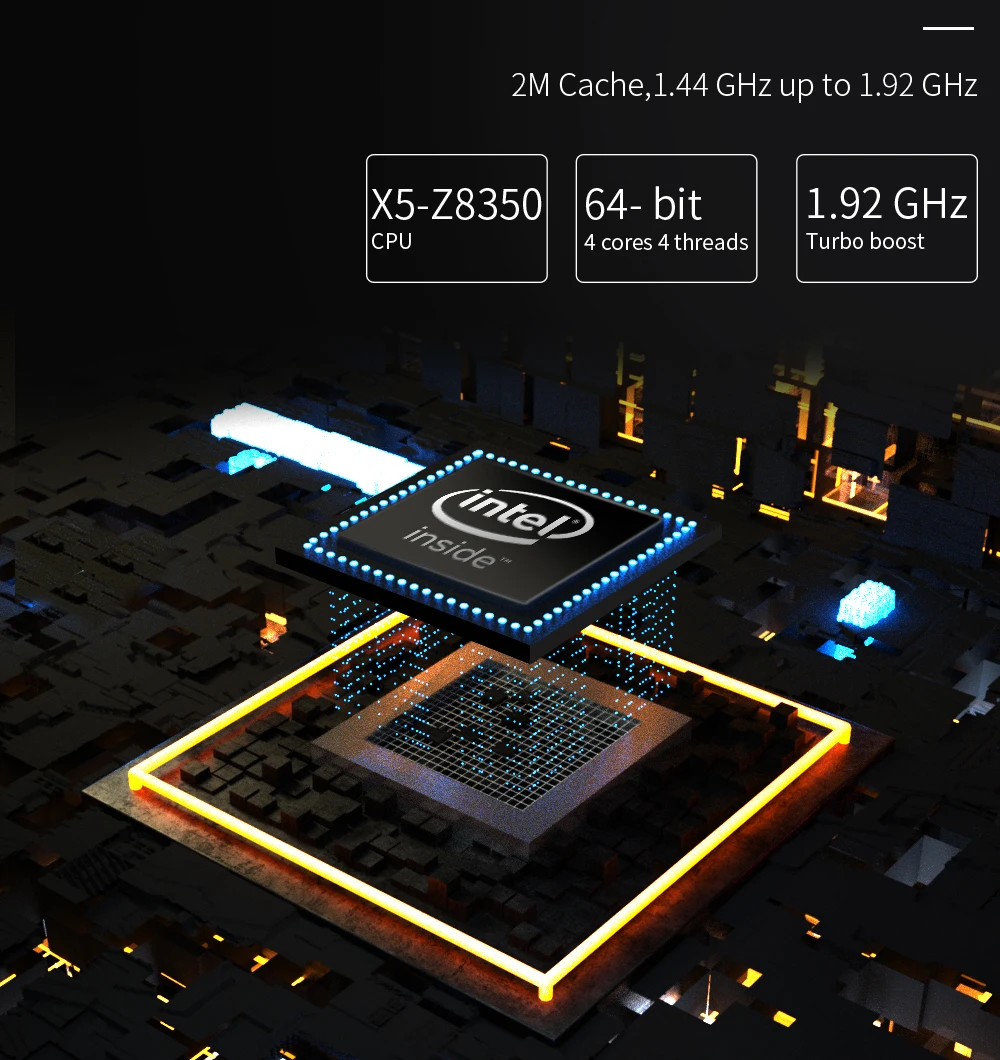 Джемпер EZbox Z8 мини-ПК Intel Atom X5-Z8350 1,44 Ghz 2 GB/32 GB Windows 10 мини-компьютер 2,4G/5G Wi-Fi 1000 M LAN разъем HDMI VGA