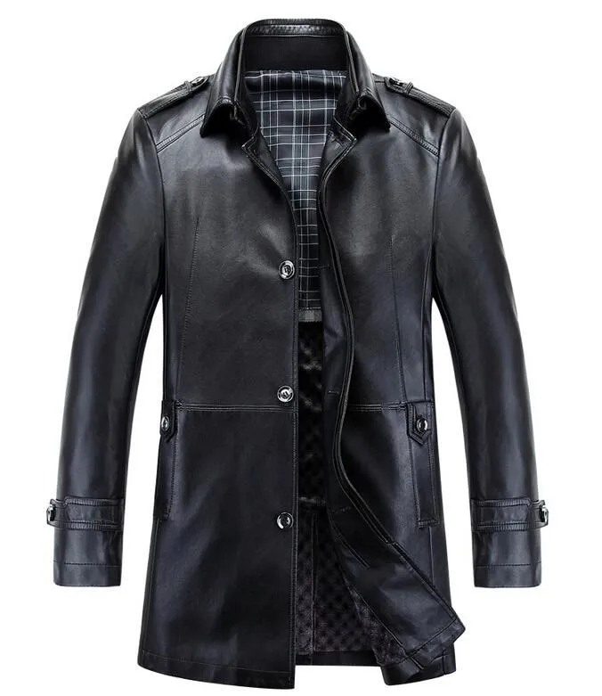 Удлиненная Кожаная Куртка Мужская Купить