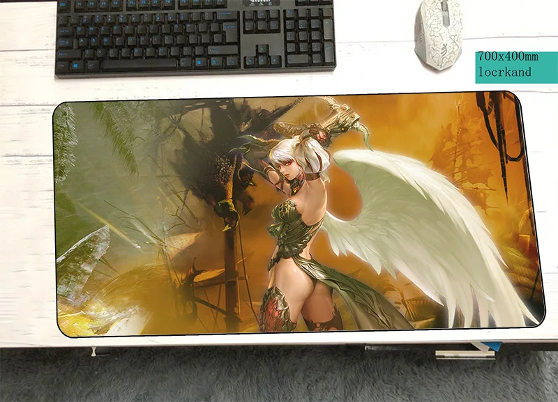 

lineage 2 padmouse 700x400x2mm gaming mousepad game Colourful large mouse pad gamer computer desk L mat notbook mousemat pc