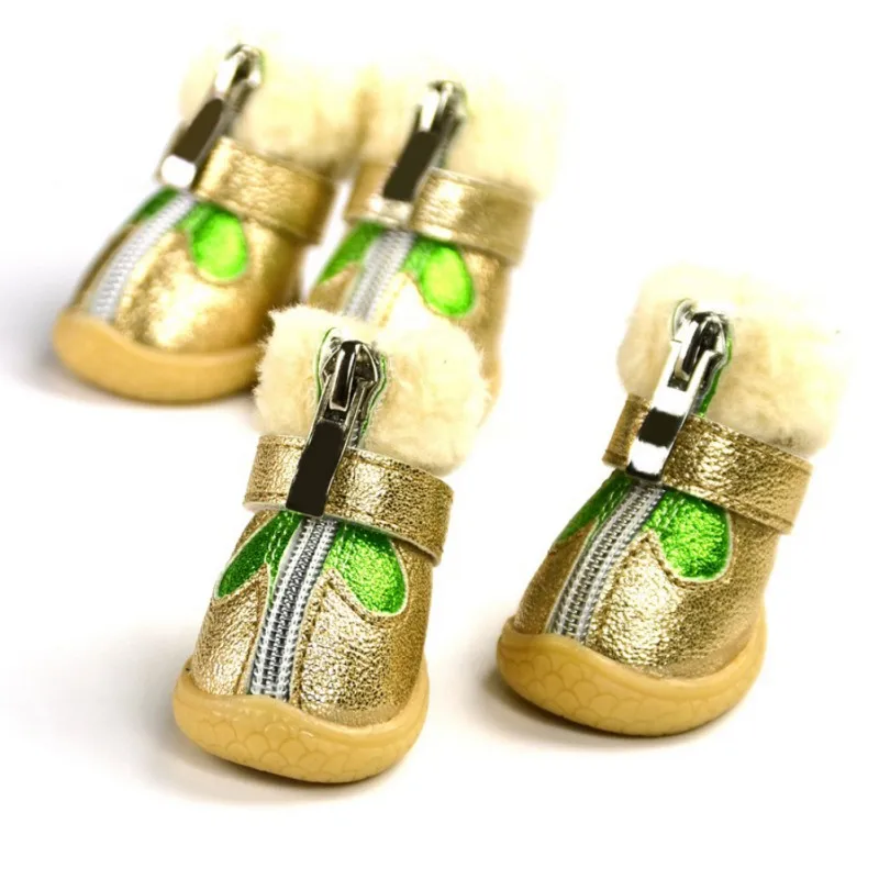 Pet autumn winter snow boots waterproof slip-resistant Dog shoes Pets Supplies Teddy Chihuahua