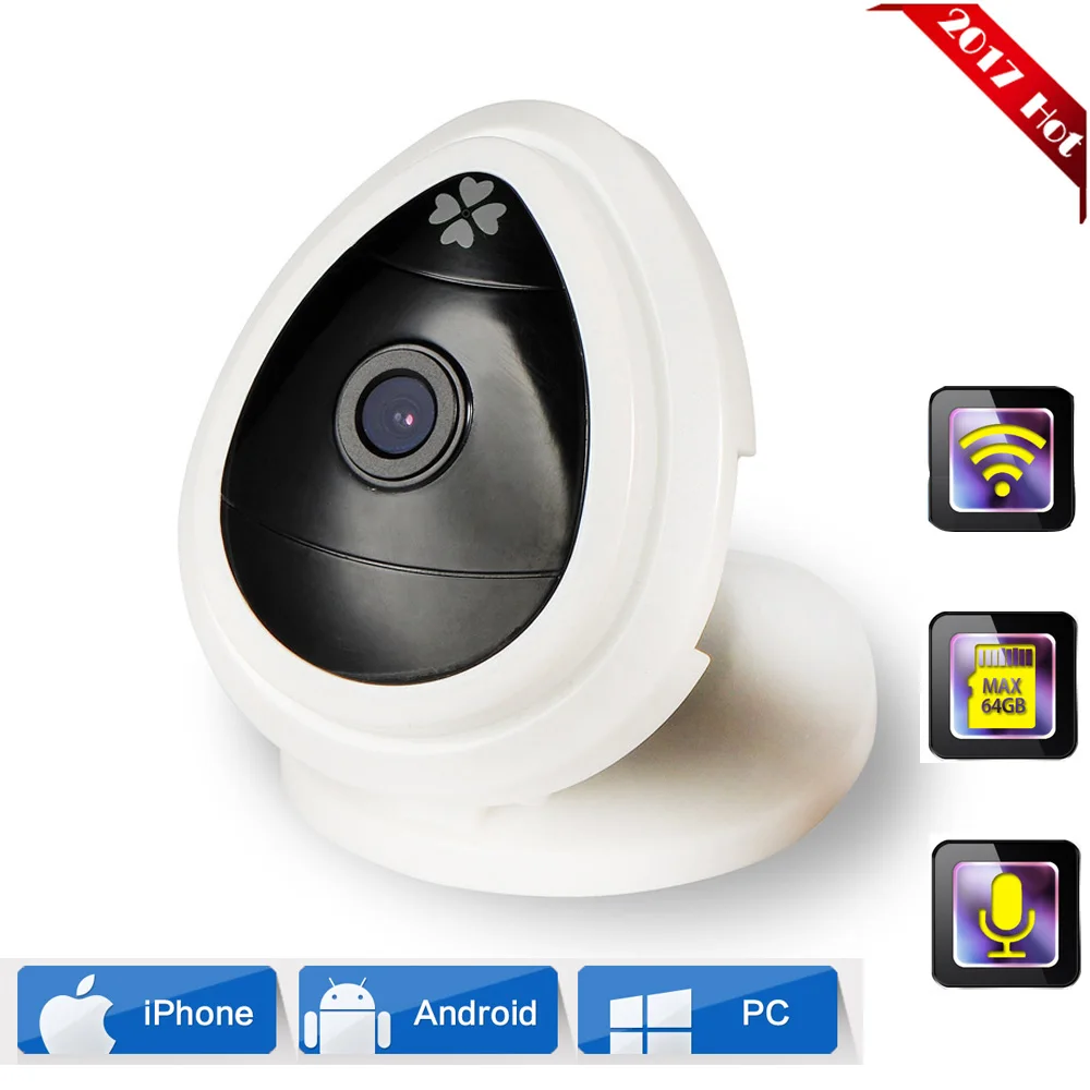 

Newest Mini IP Wireless Camera HD 720P Home Security WIFI Webcam Baby monitor Cam Support P2P