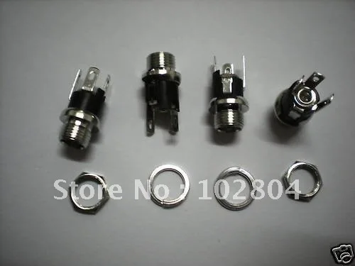 

DC Power Jack Screw Type Pin 2.0mm DC025 L 21mm 10 pcs