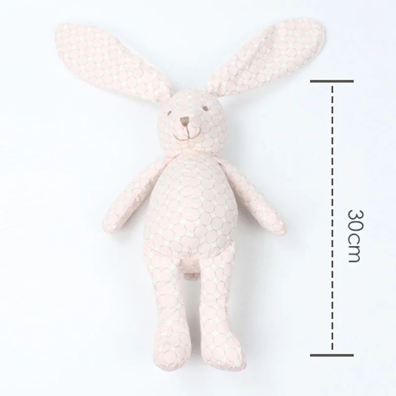30CM Lovely Rabbit Plush Dolls Toy Long Ear Bunnies Kids Stuffed Animals Soft Toys Pink Blue Bunny Fluffy Hare Cushion juguetes  (6)