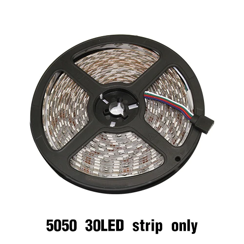 led Strip 60LED IP65 Waterproof RGB 5M 10M 15M Led Strip Light 12V 2A SMD5050 Flexible Strip Tape Light Cable Smart Pixel Strip - Испускаемый цвет: 30LED 5050 Striponly