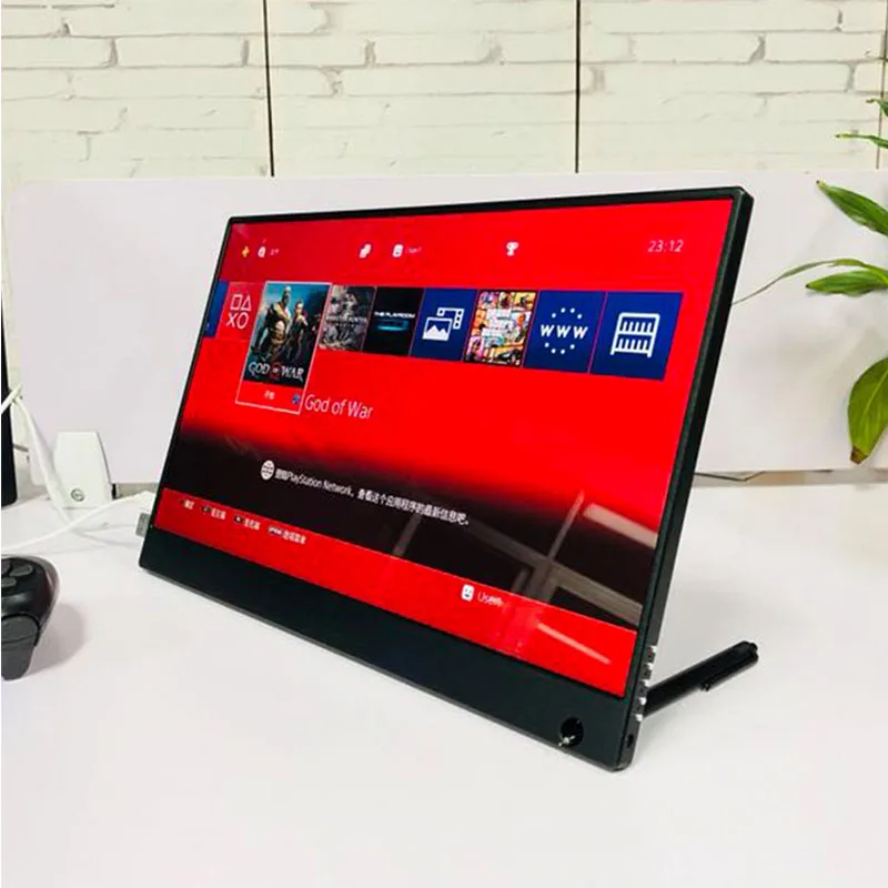 

High Quality 15.6 Inch 4K Portable Game Monitor for PS4 PS4 PRO XBOX NS MacOS HD 3840 * 2160 IPS Type C Screen with HDR Speaker