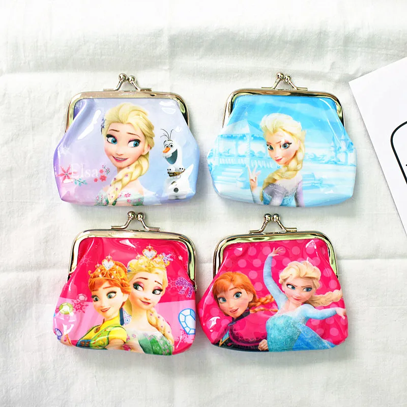 1pc 9x9cm Princess Coin Purse kids wallet Girls Kids Cute money bag