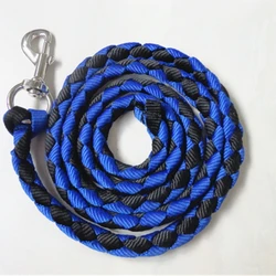 2 Meters Red Violet PP Webbing Horse Lead Rope Metal Snap Pet Traction Rope