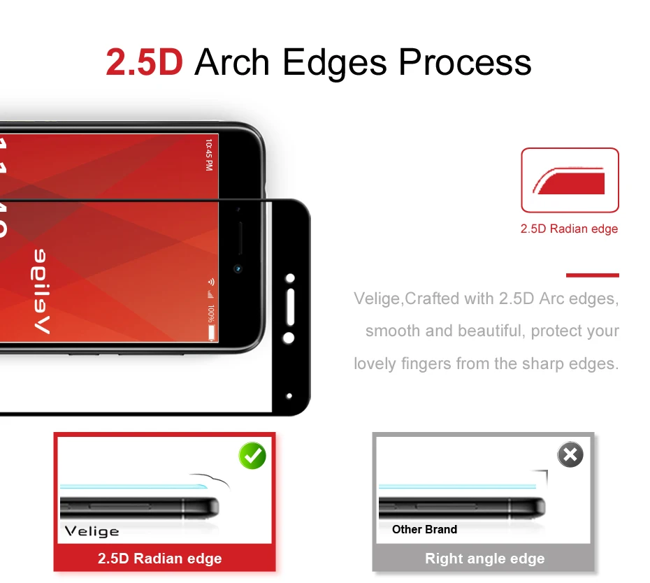 Velige 9H Full Cover Tempered Glass for Huawei Honor 8 Lite Honor8 8Lite Screen Protector HD Clear Ultra Thin Safety Glass Film (8)