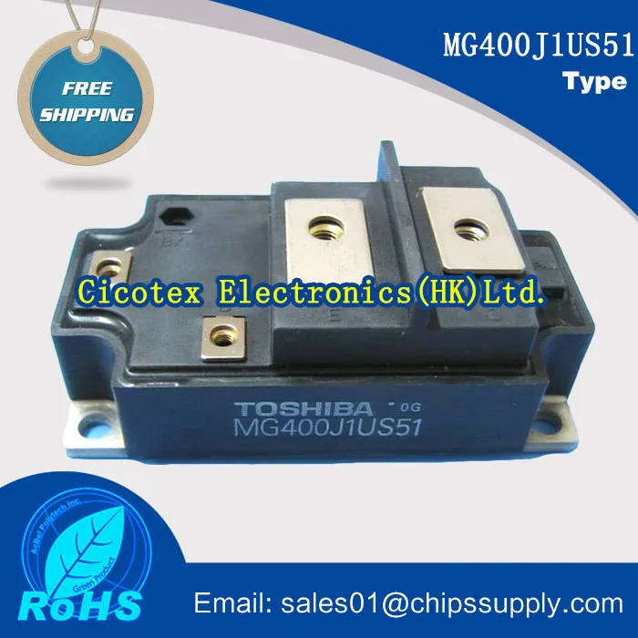 

MG400J1US51 TSB GTR Module N Channel IGBT 600V 400A Case 2-109A4A Weight:465g(Typ.) IC