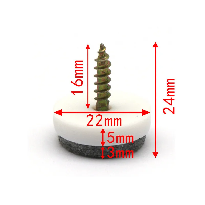 20 шт скользящие Нескользящие плитки войлочные протекторы для ногтей Новое поступление высокое качество 4 Размер стол стул ноги Нескользящие войлочные накладки для ногтей
