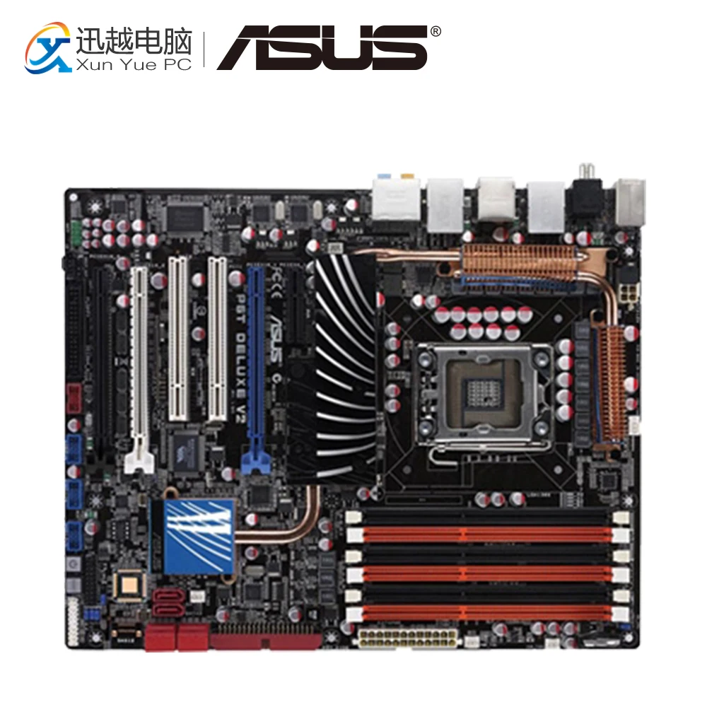 

Asus P6T Deluxe V2 Desktop Motherboard X58 Socket LGA 1366 i7 DDR3 24G SATA2 USB2.0 ATX