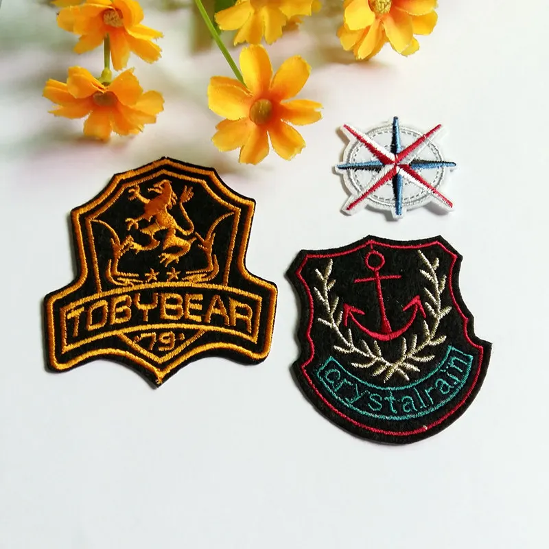 9 pcs/lot Fashion patch Badge Embroidered Patches For Clothing Iron On