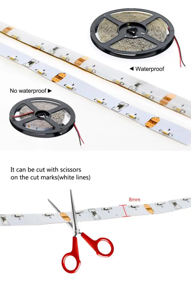 [Seven Neon]5 м ультра яркий 5 мм/8 мм 335 SMD 60 Светодиодный s/m Белый/теплый