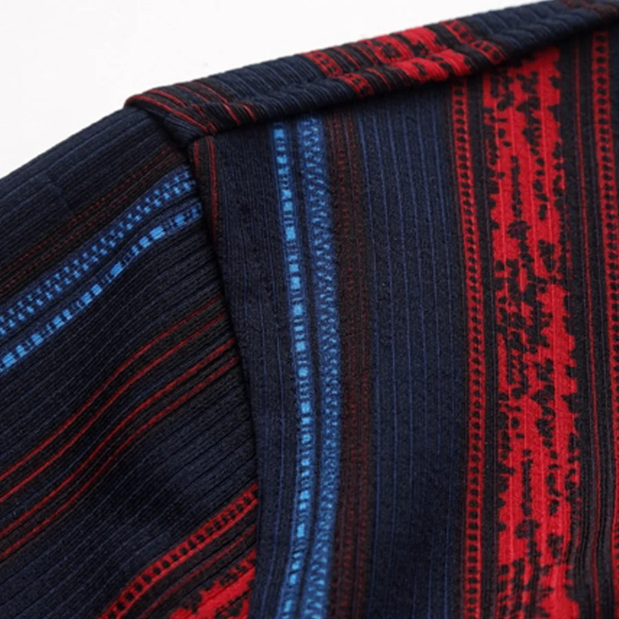 Мужская хлопковая рубашка в полоску с длинным рукавом свободного покроя|cotton dress