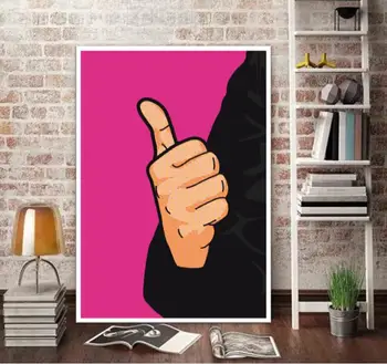 

hand drawing graffiti pop brainwash art painting on canvas painting good for bedroom decoration