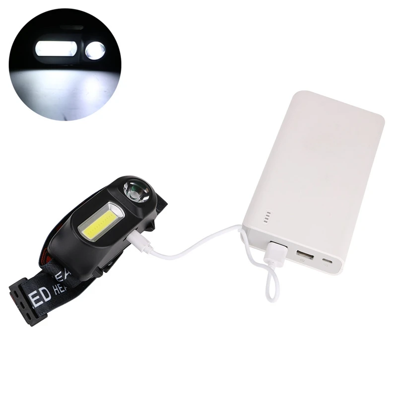 COB Strong Head Light USB Charging Headlight Led Outdoor Camping Fishing Headlights Camping Night Fishing Lights