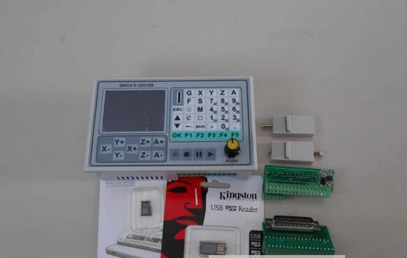 

Free shipping cnc milling and engraving machines SMC4-4-16A16B 4 axis CNC Controller 50KHZ Engraving Machine Control System