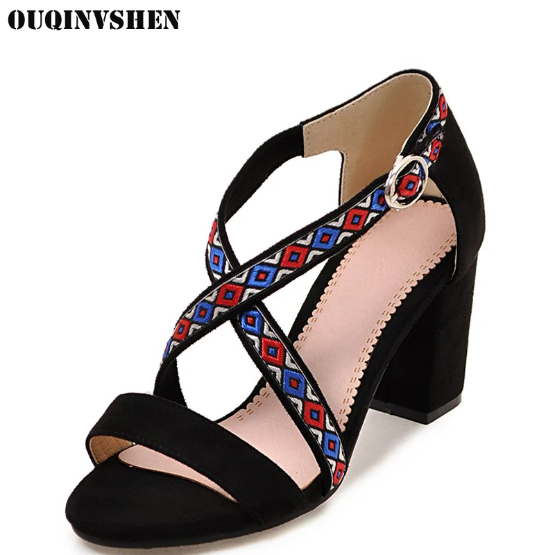 open toe square heels