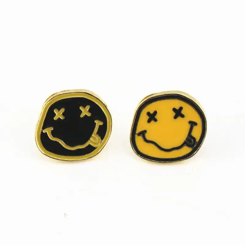 smiley brooch