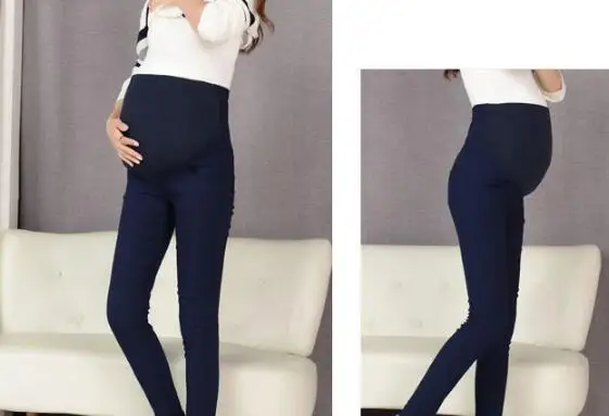 Весенние Обтягивающие Леггинсы для беременных из эластичного хлопка с регулируемой талией, узкие брюки для беременных, Одежда для беременных женщин