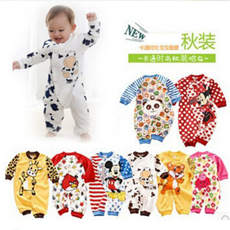 

24 colors new fashion kids cartoon cow roupas de bebes roupas meninos newborn baby clothing baby girls/boys clothes baby rompers