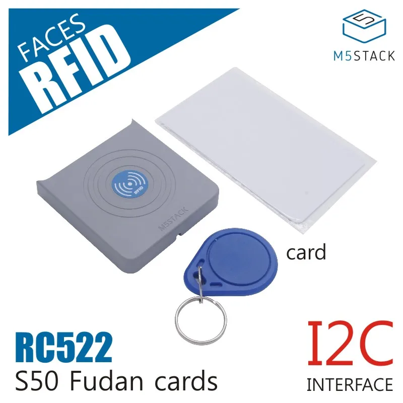 M5Stack новая RFID RC522 панель для M5 лицо igc интерфейс S50 Fudan карты