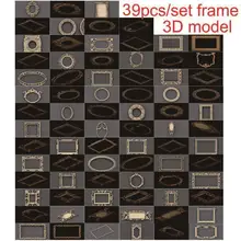 Best Price 39pcs/set frame 3d model STL relief for cnc STL format 3d model for cnc stl relief artcam vectric aspire Best Price 39pcs/set frame 3d model STL relief for cnc STL format 3d model for cnc stl relief artcam vectric aspire