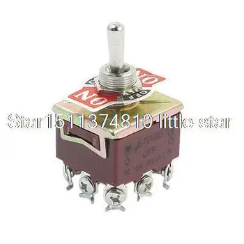 

3PDT 3 Position 9 Screw Terminals Toggle Switch AC380V 10A E-TEN303